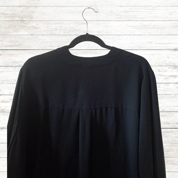 Eloquii Black Flowy Top - Picture 4 of 5